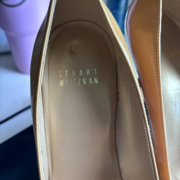 Stuart Weitzman Platswoon Nude Heels - Picture 3 of 4